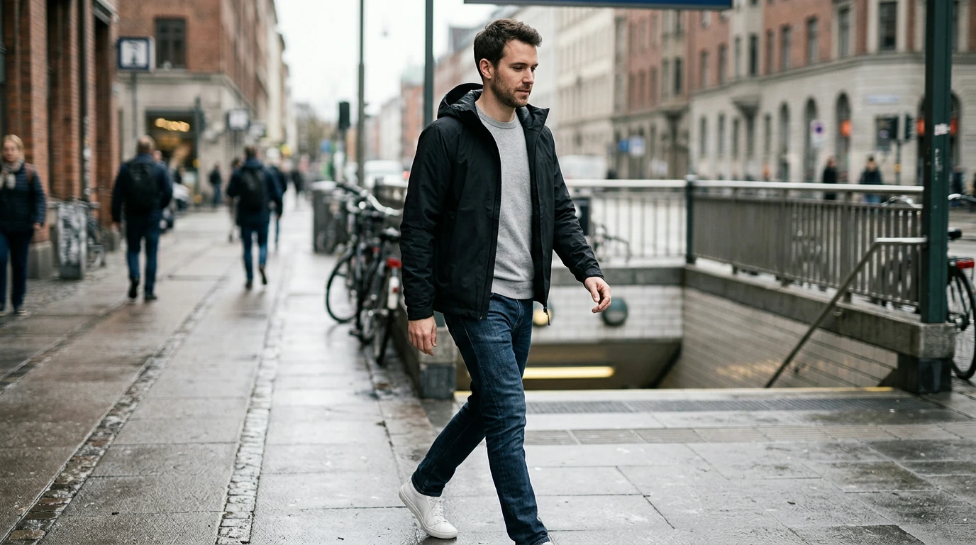 Armani Exchange Men’s Black Hooded Jacket: Style Guide