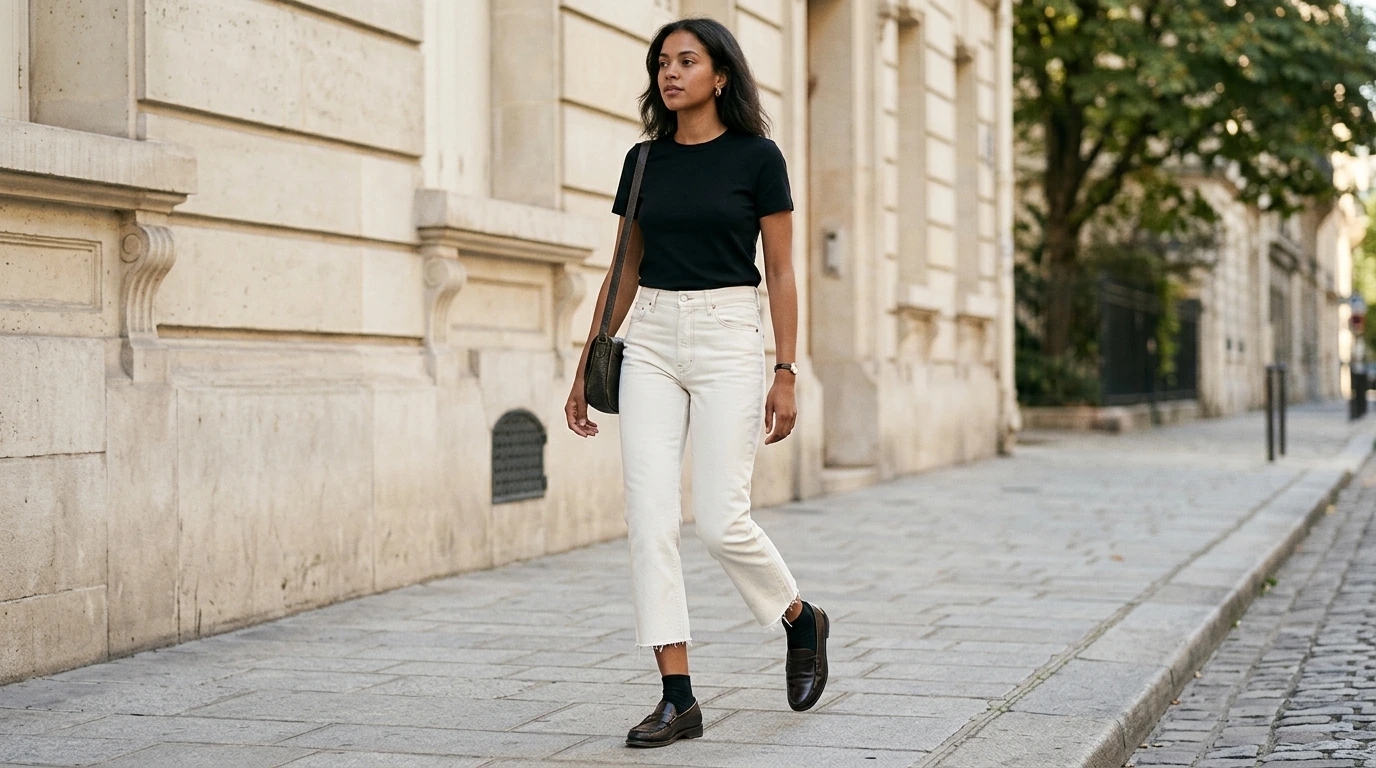 Off-White Cropped Jeans: D&G Authentic Styling Guide